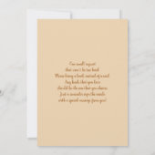 Einladung von Boho Bear Mobile Baby Shower (Rückseite)