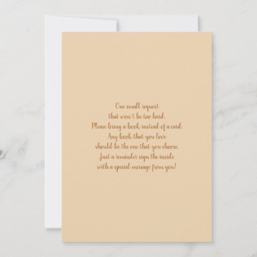 Einladung von Boho Bear Mobile Baby Shower (Rückseite)