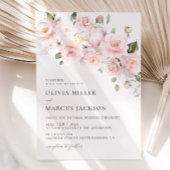 Einladung von Boho Blush Pink Rose