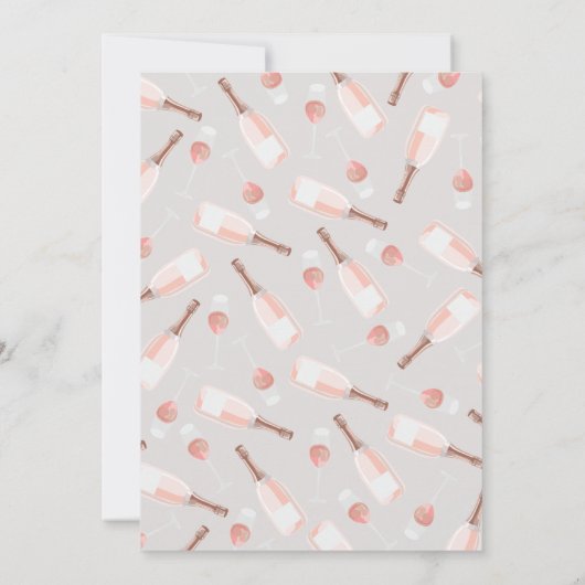 Einladung von Boho Brunch und Brautdusche (Rückseite)