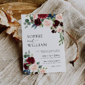 Einladung von Boho Burgundy Blush