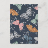 Einladung von Boho Butterfly Diaper (Rückseite)