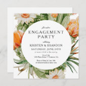 Einladung von Boho Cactus Desert (Vorne/Hinten)