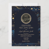 Einladung von Boho Celestial Night Wedding (Vorderseite)