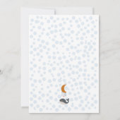 Einladung von Boho Celestial Whales Star Baby Show (Rückseite)