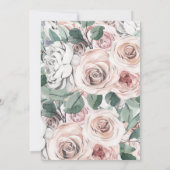 Einladung von Boho Chic Bridal Dusche (Rückseite)