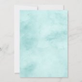 Einladung von Boho Chic Mint & Navy (Rückseite)