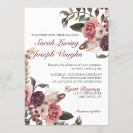 Einladung von Boho Chic zur Hochzeit