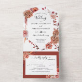 Einladung von Boho Country Floral Wedding (Innen Boden)