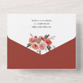 Einladung von Boho Country Floral Wedding (Rückseite)