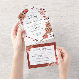 Einladung von Boho Country Floral Wedding