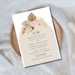 Einladung von Boho Fall Bohemisch Floral Wedding