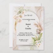 Einladung von Boho Floral Arch (Vorderseite)