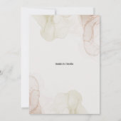 Einladung von Boho Floral Arch (Rückseite)