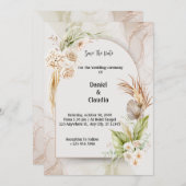 Einladung von Boho Floral Arch (Vorne/Hinten)