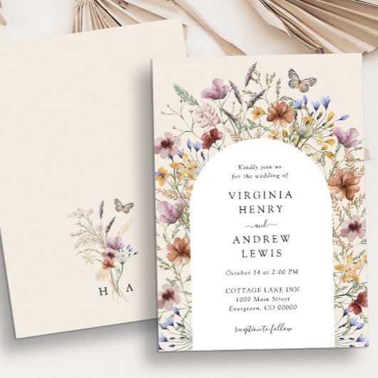 Einladung von Boho Floral Arch