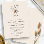 Einladung von Boho Floral Wedding<br><div class="desc">Einladung von Boho Floral zum Hochzeitsfeiern. Dieses stilvolle und elegante Hochzeitsboho lädt zu herrlichen,  handbemalten Aquarellbädern ein,  die als hübsches und schlichtes Bouquet für den Frühling,  den Sommer oder für Hochzeiten im Herbst eingerichtet sind. Finden Sie passende Artikel in der Boho Wildblume Wedding Collection.</div>