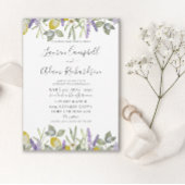 Einladung von Boho Lemon & Lavender Foliage
