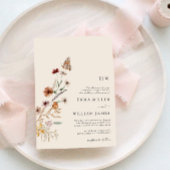 Einladung von Boho Monogram zur Hochzeit