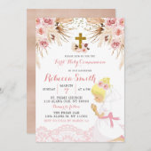 Einladung von Boho Pampas Blonde Girl (Vorne/Hinten)