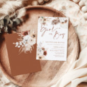 Einladung von Boho Pampas Girl or Boy Gender