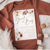 Einladung von Boho Pampas Girl or Boy Gender