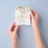 Einladung von Boho Pampas Grass Hochzeit unter $ 1 Flyer (Gruppe)