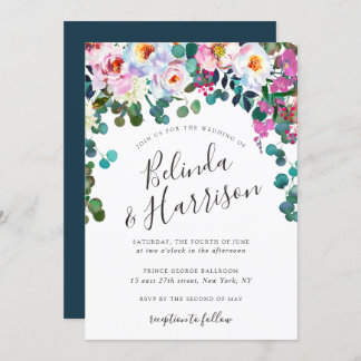 Einladung von Boho Peonies & Eukalyptus Wedding