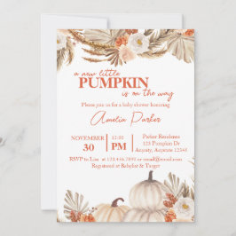 Einladung von Boho Pumpkin Baby Shower