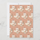 Einladung von Boho Pumpkin Baby Shower (Rückseite)
