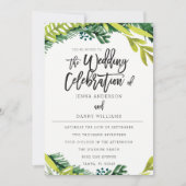 Einladung von Boho Rustic Floral Wedding (Vorderseite)