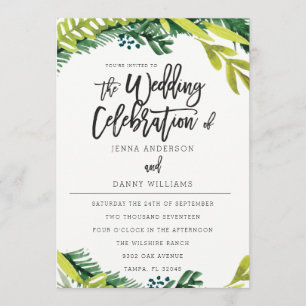 Einladung von Boho Rustic Floral Wedding