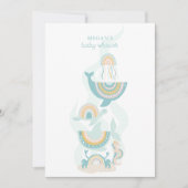 Einladung von Boho Sea Animal Baby Shower (Vorderseite)