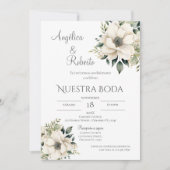 Einladung von Boho Spanish Hochzeit (Vorderseite)