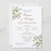 Einladung von Boho Spanish Hochzeit (Vorderseite)