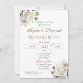 Einladung von Boho Spanish Hochzeit (Vorderseite)