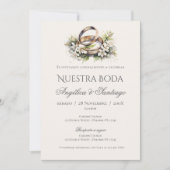 Einladung von Boho Spanish Hochzeit (Vorderseite)