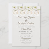 Einladung von Boho Spanish Hochzeit (Vorderseite)