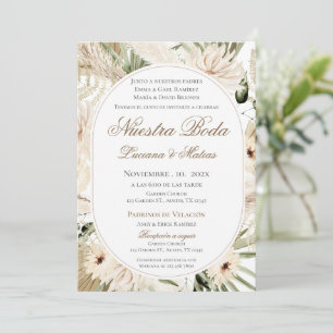 Einladung von Boho Spanish Hochzeit