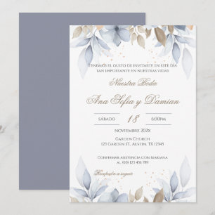 Einladung von Boho Spanish Hochzeit