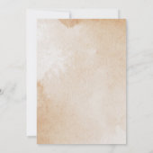 Einladung von Boho Spanish Hochzeit (Rückseite)