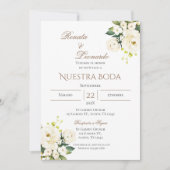 Einladung von Boho Spanish Hochzeit (Vorderseite)