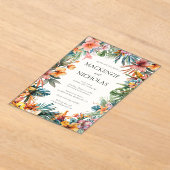 Einladung von Boho Tropical Floral Wedding (Ablage )