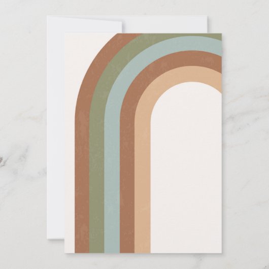 Einladung von Boho Wedding Arch (Rückseite)