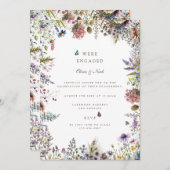 Einladung von Boho Wildblume Garden (Vorne/Hinten)