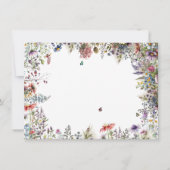 Einladung von Boho Wildblume Garden (Rückseite)