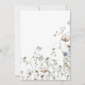 Einladung von Boho Wildblume Hochzeit (Rückseite)