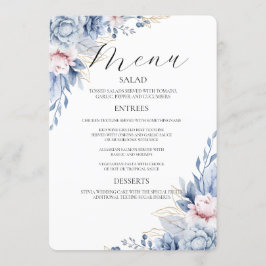 Einladung von Boho Wildblume Wedding Menu