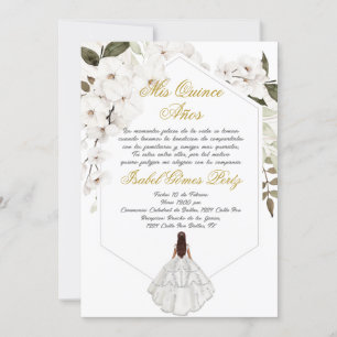 Einladung von Boho zum Blumenkohl in Quinceanera, 