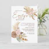 Einladung von Boho zum Geburtstag - jedes Alter (Stehend Vorderseite)